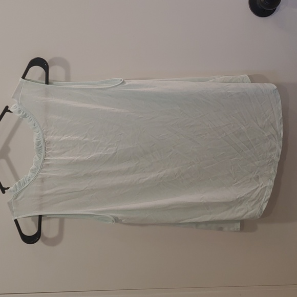 Loft brand tank size small, flutter neck, light aqua color - Picture 6 of 6